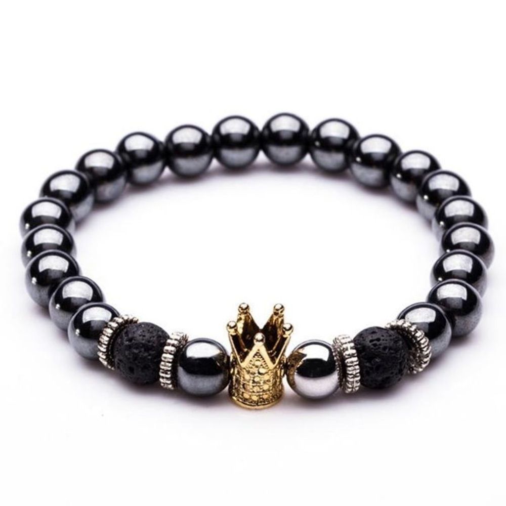 ⭐️ NWT Handmade Hematit Royalty Bracelet